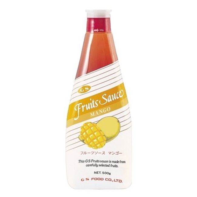 GS Food Fruit Sauce, Mango, 17.6 oz (500 g)