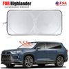 For Toyota Highlander Car Windshield Sun Shade Reflective Visor Shield Cover