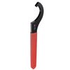 sourcing map C Hook Spanner Wrench Collet Chuck for 45-52mm Round Nut, with Red Non-Slip Handle