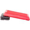 The Step Circuit Size Aerobic Platform, Circuit Size Steppers for Exercise with Two Risers, Red