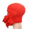 Stylish Unisex Knit Octopus Beanie Windproof Ski Mask Hat Cap Keep Face Warm Red