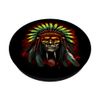 Apache Portrait Indian Chief Head Artwork PopSockets Standard PopGrip