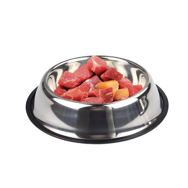 Cat Feeder Stainless Steel Cat Bowl Cat Food Bowl With Non Slip Rubber Base,Cat Water Bowl, Non-Slip Pet Feeding Dish Bowl With Rubber Base for indoor Cats Small Dogs