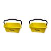 Ettore 3 Gallon Compact Super Bucket with Ergonomic Handle - 2 Pack