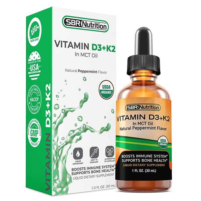 SBR Nutrition Maximum Absorption Vitamin D3 K2MK7 MCT Oil