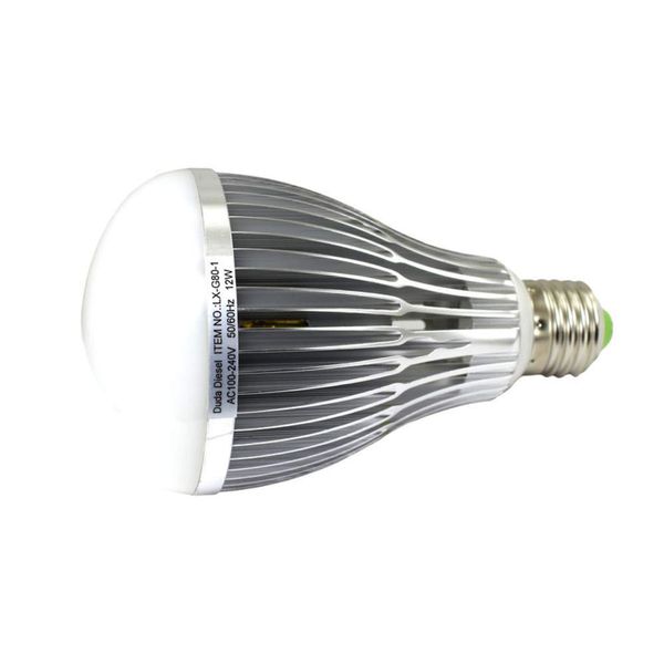 G80-1 LED Light Bulb 12 Watt 960 Lumens 120° 70w Equivalent 100-240v AC 50/60 Hz E-26 30000+ Hour Aluminum 2 Year Warranty