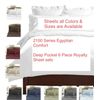 6 PIECE DEEP POCKET SUPER SOFT MICROFIBER COMFORT 2100 SERIES BED SHEET SET
