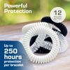 Active Era Mosquito Repellent Bracelet [12 Pack], Insect, Midge & Mosquito Bands - Powerful DEET Free Formula - Waterproof with 250 Hours / 10 Days of Protection for Adults and Kids 3+