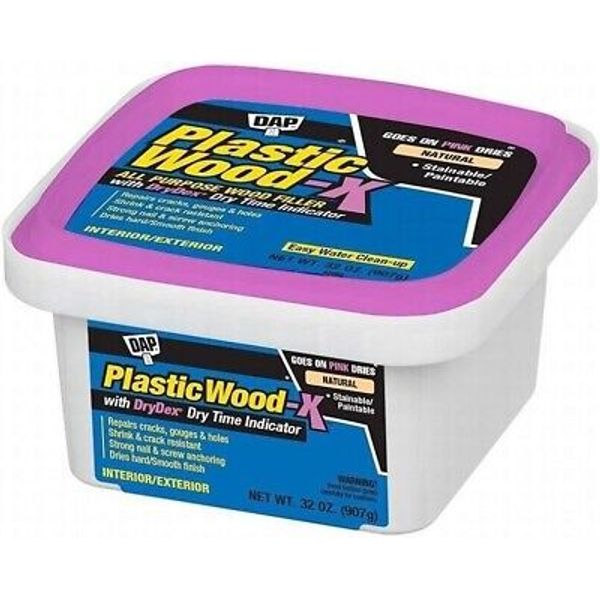 Plastic Wood-X All Purpose Wood Filler with DryDex Dry Time Indicator 32 Oz