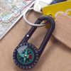 Azeeda 'Man On Mobility Scooter' Compass Keyring (KC00016643)