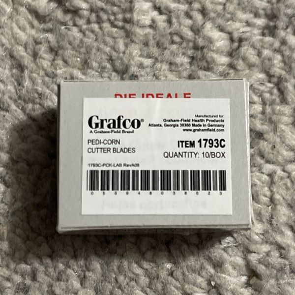 10 Grafco 1793C Pedi-Corn Cutter Replacement Blades NEW