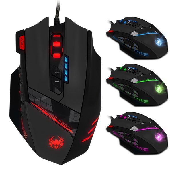 zelotes Wired Gaming Mouse,4000 DPI,12 Programmable Buttons PC Gaming Mice,RGB Ergonomic Mouse,USB Wired Optical mouse,Computer Gaming Gaming for PC,Laptop,Mac