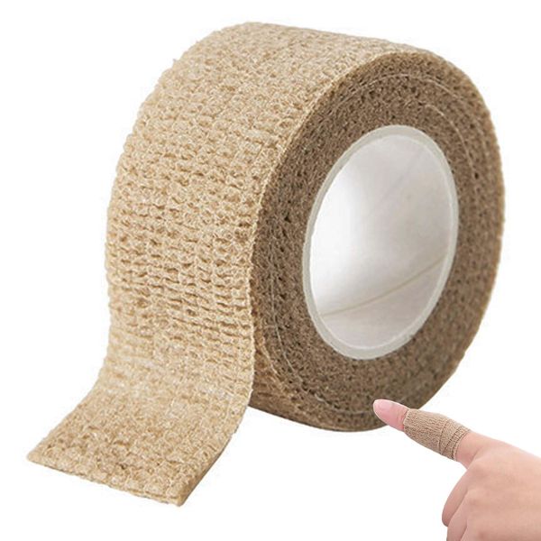 PAVIKE Frying Pan Handle Sleeve Skillet Handle Cover Cover Self Adhesive Elastic Bandage Hand Bandage Self Adhesive Elastic High Elasticity Tape Pot Handle Self Adhesive Tape Adhesive Bandage Brown