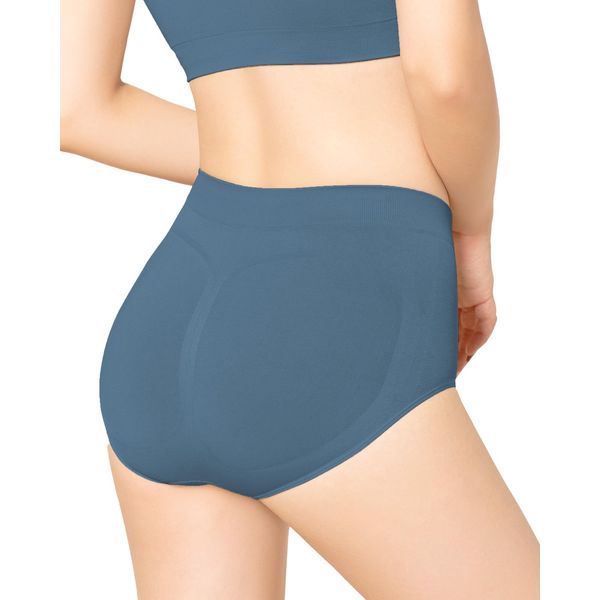 Bambiwater Women's Panties, Underwear, Setup, Just Put On To Raise Your Hips, High Waist, Deep, Shapewear, dusty blue