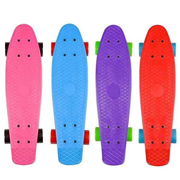 DollarItemDirect 21.5 inches Plastic Retro Skateboard, Case of 2