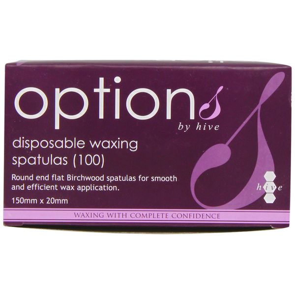 Hive Options Disposable Waxing Spatulas (Pack of 100)