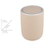 WENKO Agropoli S Swing Top Bin Beige