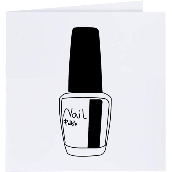 'Nail Polish' Blank Greeting Card (GC00003399)