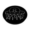 Alien UFO Drawing PopSockets Adhesive PopGrip