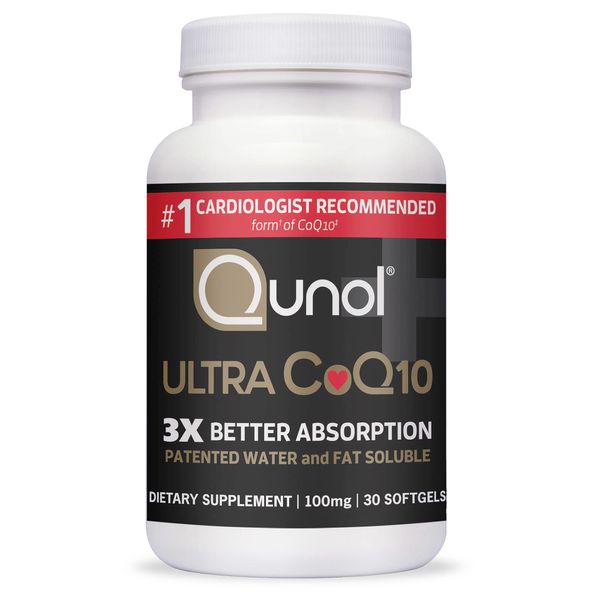 Qunol Ultra CoQ10 100mg Softgels- 3x Better Absorption, Antioxidant for Heart Health & Energy Production, Coenzyme Q10 Vitamins and Supplements, 1 Month Supply, 30 Count