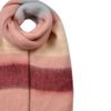 Clayre & Eef Winterschal Damen 37x210 cm Rosa Synthetisch