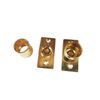 Brass Curtain Recess Rod Brackets 16mm Pole Support Sockets
