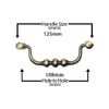 Universal Hardware Antique Brass Cabinet Handles Solid Vintage Drawer Pull Handle - 466 Brass