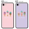 Smartphone Case Clear Case Hard Case Ice Cream Ice Sweets 06: White iPhone6Plus Compatible Case