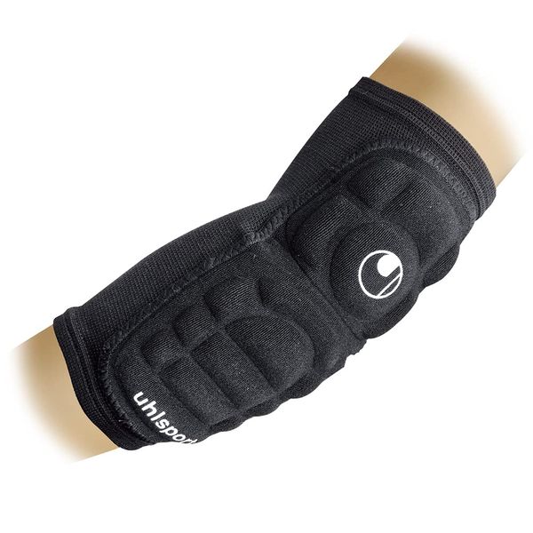 uhlsport U1021 Elbow Pad 2 Elbow Protector, Black, S