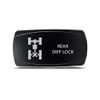 CH4x4 Rocker Switch Rear Diff Lock Symbol - Horizontal - White LED