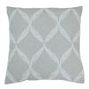 Paoletti Olivia Cushion Cover, Polyester, Grey, 45 x 45 cm
