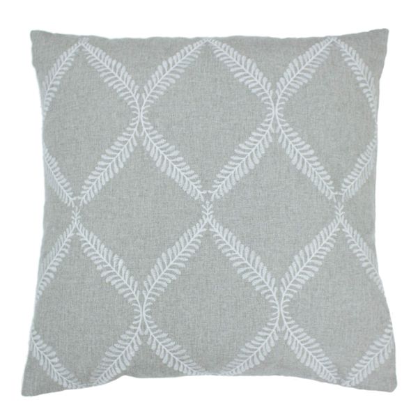 Paoletti Olivia Cushion Cover, Polyester, Grey, 45 x 45 cm