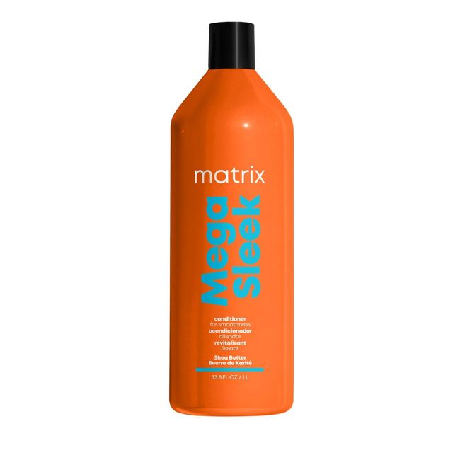 Matrix Mega Sleek Conditioner | Controls Frizz Leaving Hair Smooth & Shiny | With Shea Butter | For Dry, Damaged Hair | Salon Professional Conditioner | Packaging May Vary | 33.8 Fl. Oz.