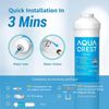 AQUA CREST 5 Years Capacity -Inline Water Filter for Refrigerator with 1/4-Inch