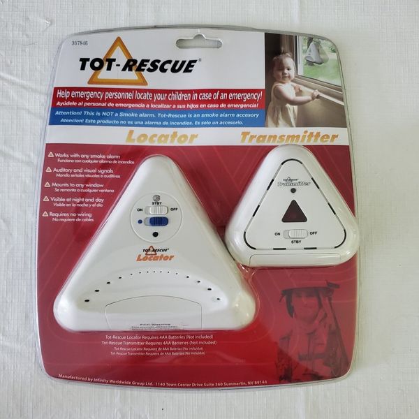 TOT-RESCUE Emergency Locator Works with any Smoke Detector Children Pets Elderly