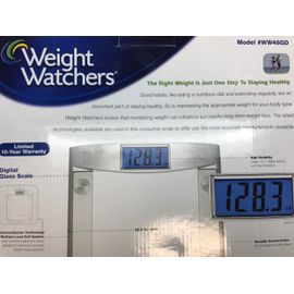 NEW CONAIR WEIGHT WATCHERS GLASS ELECTRONIC SCALE - health and