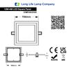 12w Square Recessed LED Ceiling Panel Light Dual Colour Cool White/Blue