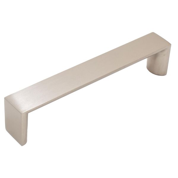 Plateau Cabinet Pull, 128 Millimeters, Satin Nickel by Stone Harbor Hardware