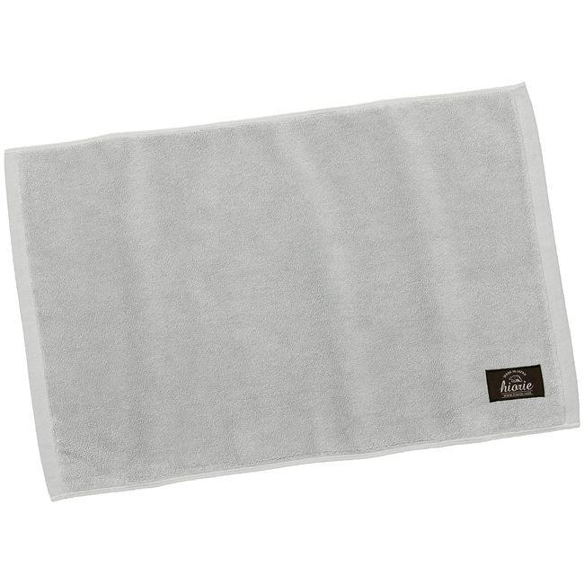 Hiorie Bath Mat, Antibacterial, Odor Resistant, Hotel Style, Light Gray, Instant Absorption, Made in Imabari, Washable, Foot Wipes