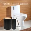 Black Bathroom Accessories Set 6 Piece Bath Ensemble for Decorative Countertop