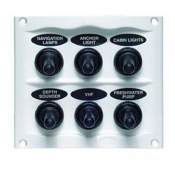 Afi Marinco Marinco Water/Splash Proof Panel 6 Switches Grey 900-6WP