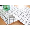 KnBoB Table Runner White, Linen Lattice Pattern for Rustic Wedding Bridal 12X71 Inch