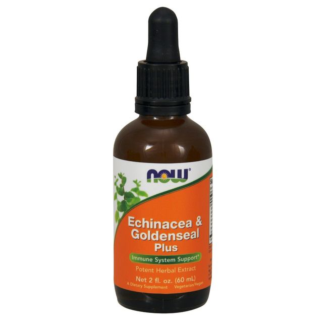 NOW Foods Echinacea & Goldenseal Plus, 2 fl. oz.