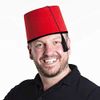 Red Felt Fez Hat, Madness Hat, Night Boat To Cairo