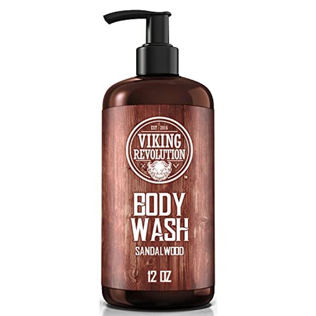 Viking Revolution Men's Body Wash - Sandalwood Body Wash for Men
