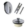 Danco 88966 Universal Lift and Turn Bath Drain Trim Kit with Overflow Plate, Chrome