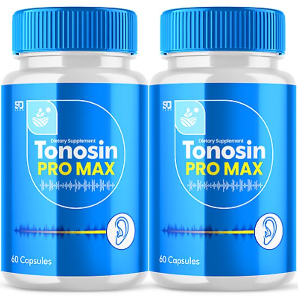 (2 Pack) Tonosin Pro Max Pills For Ear Health Support & Tinnitus Relief, 120ct