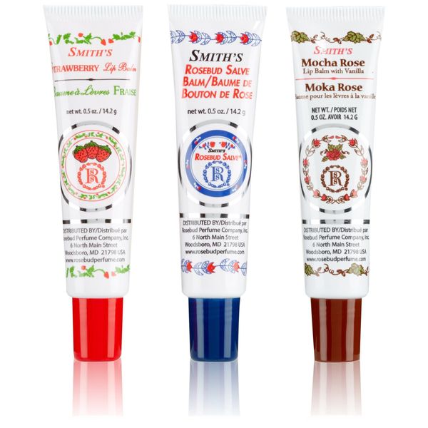 Smith's Rosebud Salve Medley of Lip Balm Tubes