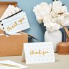 144 Pack Thank You Cards with Envelopes Polka Dots Stripes Assorted Designs