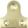 12x Large Picture Flat Hanging Brackets - Brass Wall Mirror Hanger Plates/Fixings